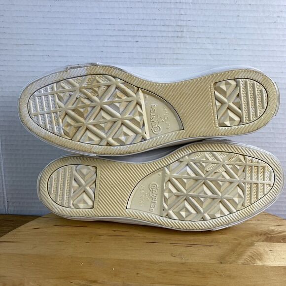 Converse One Star Ox Skate Shoes Sneakers Leather Bitter Lemon/White M-6  W-7.5 - Picture 7 of 11